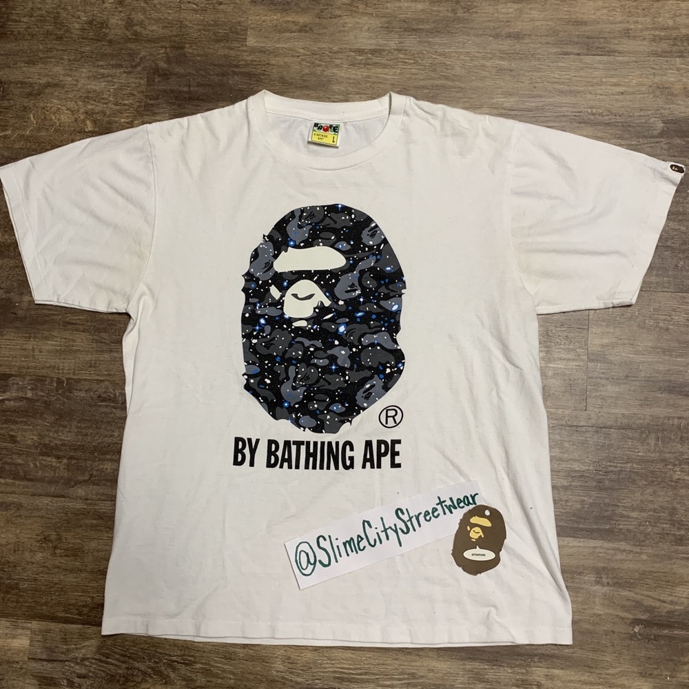 Bape Galaxy Glow in the Dark tee